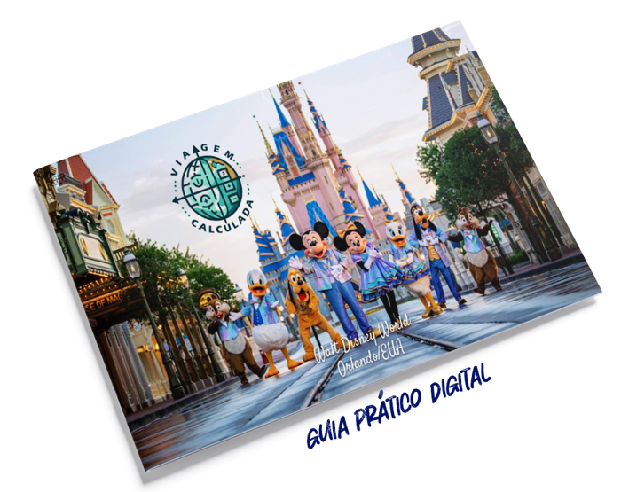 Capa do e-book Viagem Calculada — Guia prático digital dos parques da Disney